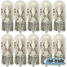 10 Stück T10 Lampe Lima w5w 5Watt Standlicht Glühbirne Leselampe Glassockel klar