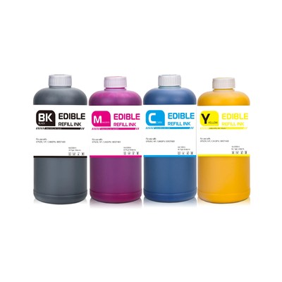 4Colors 1000ml/bottle Edible Ink For Canon IP7280 IX6580 MG5680 Printer
