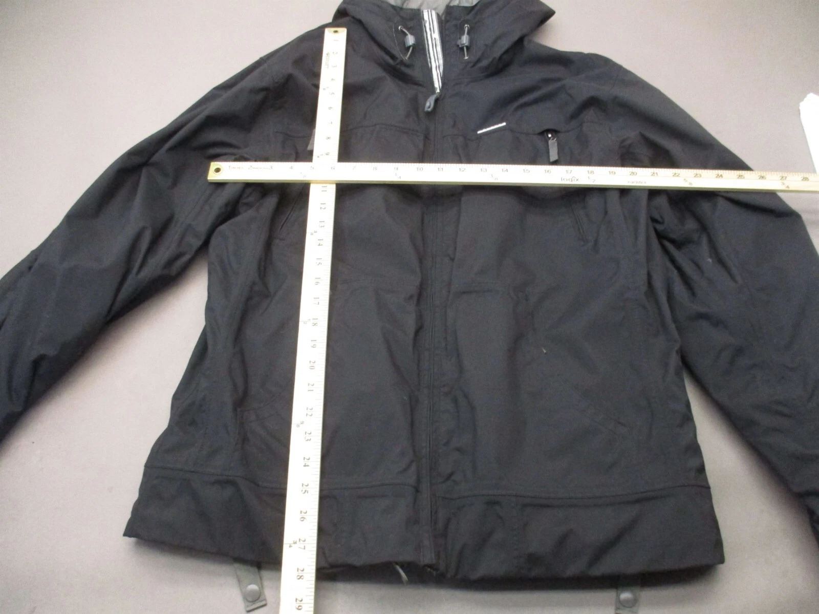 burton full zip stand collar powder skirt snowboard jacket
