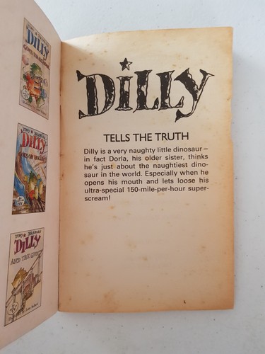Dilly Book - Dilly Tells The Truth 1996 PB Tony Bradman Dinosaur - Imagen 4 de 9