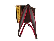 Alpenland Harmonikariemen 4-reihige Tragegurte rote Polsterung gepolstert NEU