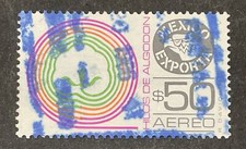 MEXICO SC #C508  Used; NH; Export Type of 1975 ; Cotton Thread; XF Ctr