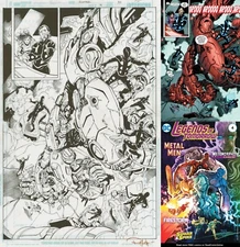 Gerry Conway Firestorm Legends of Tomorrow #4 Pg. 10 Original Art Splash Page