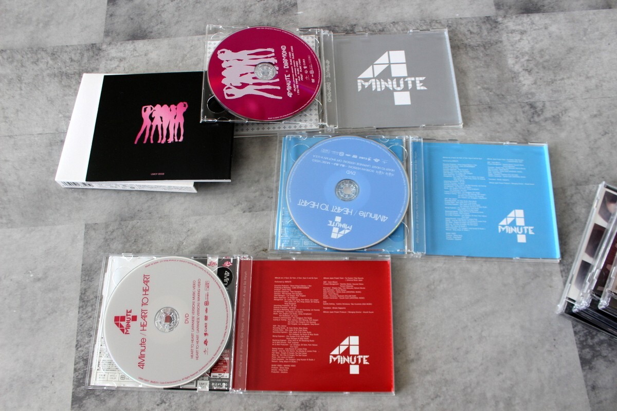 SET x7 4Minute NO PHOTOCARD Japan Korea CD Diamond Why Muzik Heart
