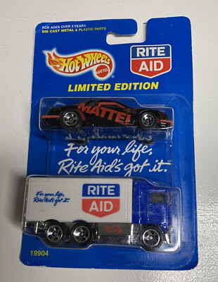 Vintage HOT WHEELS- 1:64 - 2-PACK RITE AID HIWAY HAULER & Thunderbird - NEW