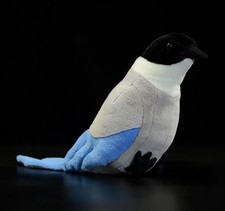 Azure Winged Magpie Bird 8" Stuffed Animal Plush Toys Toddler Doll Kids Gifts