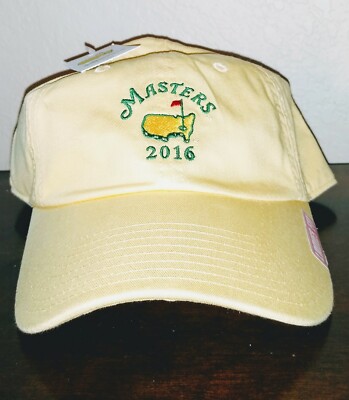 2016 Masters Yellow Ladies Fit Hat American Needle 2016 Masters Golf Hat Strap Back Yellow  main image 3
