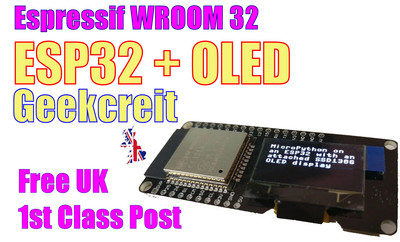 ESP32 mit OLED Display Modul.  Arduino ESP32 WiFi Bluetooth BLE Geekcreit
