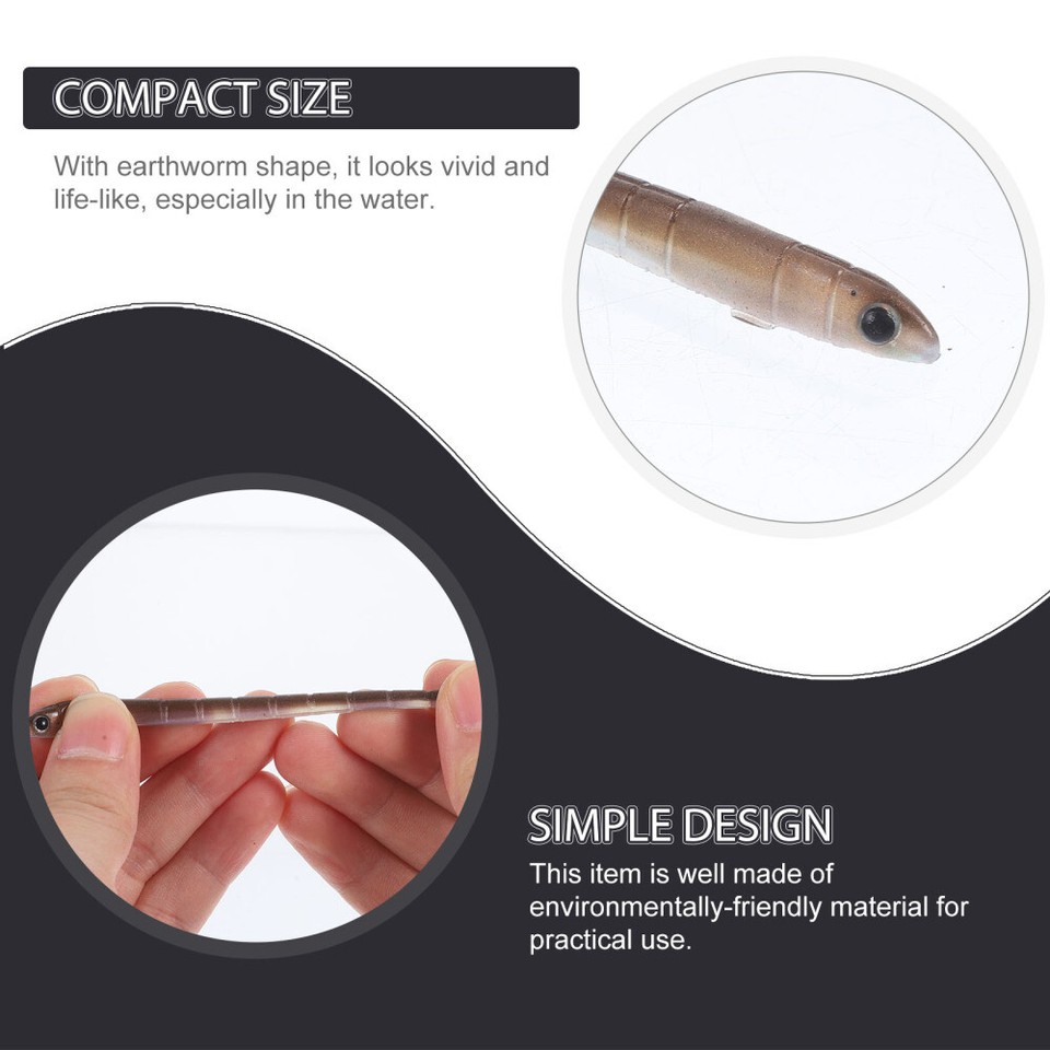 Fishing Lures Bait Simulation Lifelike Worms Trick Toy Saltwater eBay