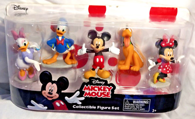 DISNEY Mickey Mouse Friends Collectible 5 Figure Set Mickey Minnie
