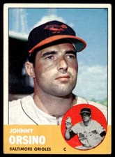1963 Topps Johnny Orsino Baltimore Orioles #418
