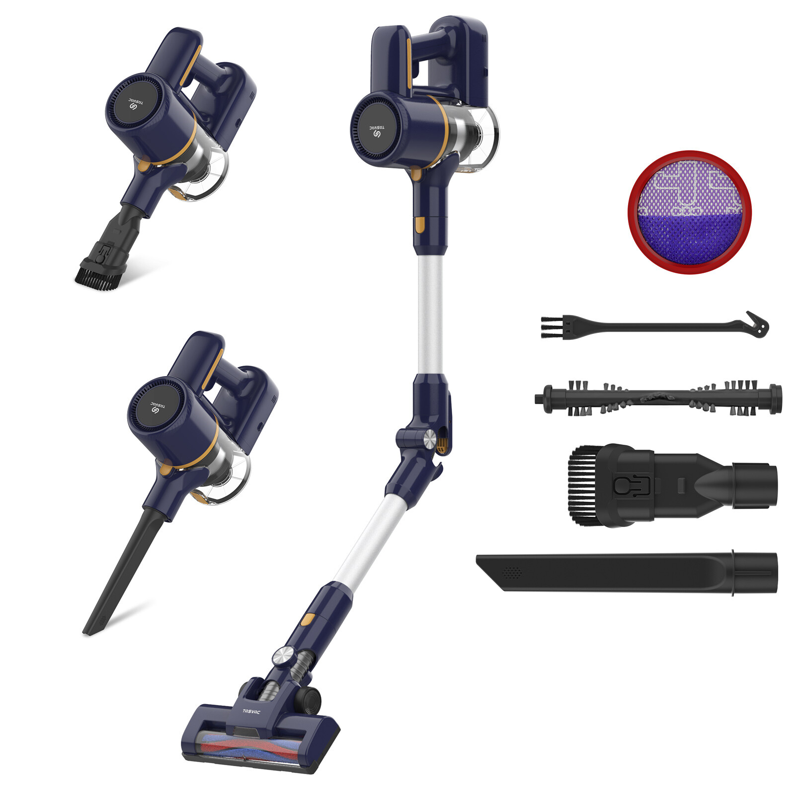 INSE N7P 14000pa Cordless Handheld Stick Carpet Floor Pet Hair Vacuum