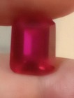 NATURAL EARTHMINED GGL CERTIFIED GEM TESTED EMERALD CUT HEATED RUBY 8.70 CTS — photo 5