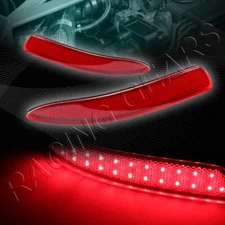 RED LENS 48-SMD LED REAR BUMPER REFLECTOR BRAKE LIGHTS LAMP FIT 07-13 BMW E70 X5