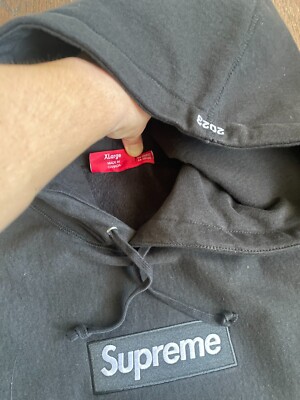 Supreme Box Logo Hoodie Black XLarge XL Hooded Sweatshirt Supreme Box Logo Hoodie Black XLarge XL Hooded Sweatshirt