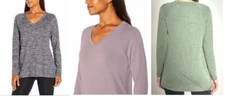 Banana Republic Ladies' Long Sleeve V-Neck Top, Colors/Sizes, NEW