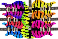 Guitar Skin Wrap Axe Reface Iconic 80's Vivid Bengal Tiger 8 Bursts - 1222