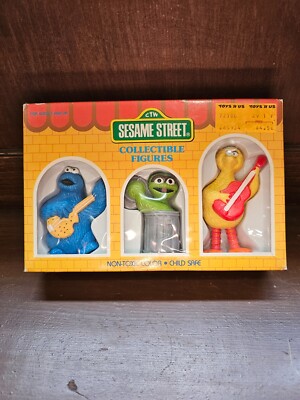 Sesame Street Collectible PVC Figure Gift Set Tara Toy 1986 Muppets Vintage NIB