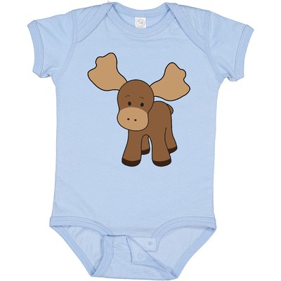 Inktastic Cute Moose Infant Creeper Animals Alaska One-piece