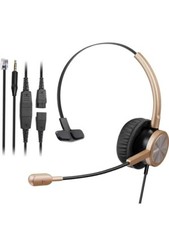 p2 Mairdi Telephone Professional Call Center Headset Noise Canceling w/ Mic
