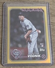 Victor Vodnik 2024 Topps Series 2 Gold Foil Rookie RC #607 Colorado Rockies