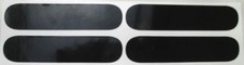 casque  4 bandes moto reflechissant autocollant adhesif NOIR PRODUIT ALLEMAND
