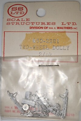 Wathers SS LTD 650- 2281      2 Schubkarren Weissmetall -Bausatz H0