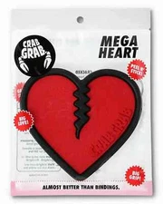 Crab Grab Mega Hearts Stomp Pad for Snowboarding - Red