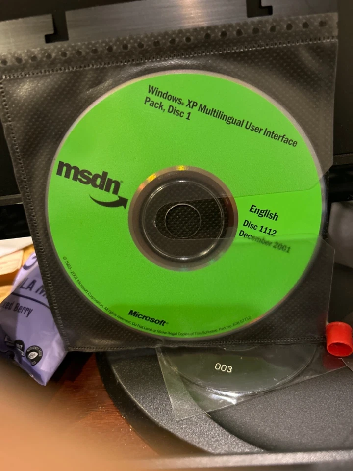AUTHENTIC NEW RARE Microsoft Windows XP Multilingual User Interface Pack Disk1+2 - Image 3 of 3