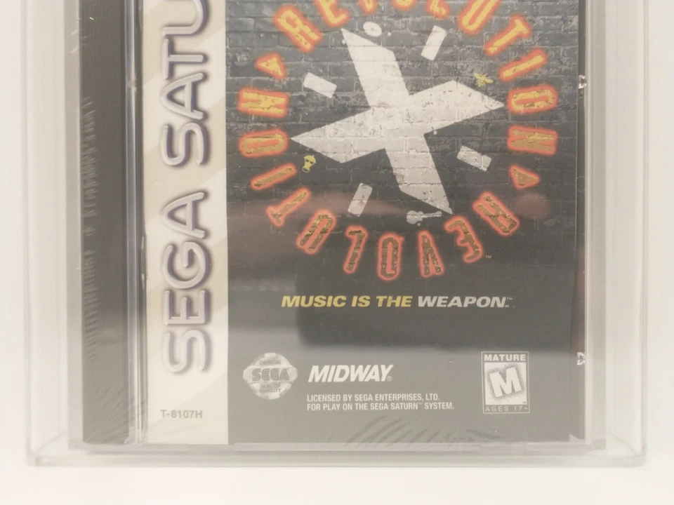 Revolution X (Aerosmith Sega Saturn, 1997) Brand New, Sealed - VGA Graded 85 NM+ - Image 3 of 4