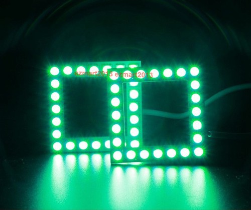2x50mm LED halo rings for 3" PodsTrucks Motorcycle headlight fog light DRL RGB - Picture 9 of 12