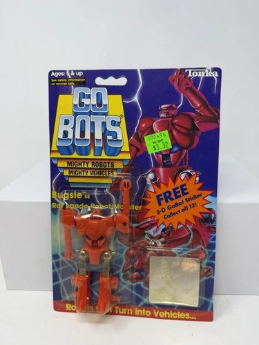 Bugsie Renegade Robot Monster 3D Sticker Gobots 1985 Tonka Figure NEW SEALED