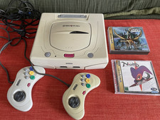 Sega Saturn Console HST-3220 Japanese NTSC-J white + Panzer Dragoon + Nights
