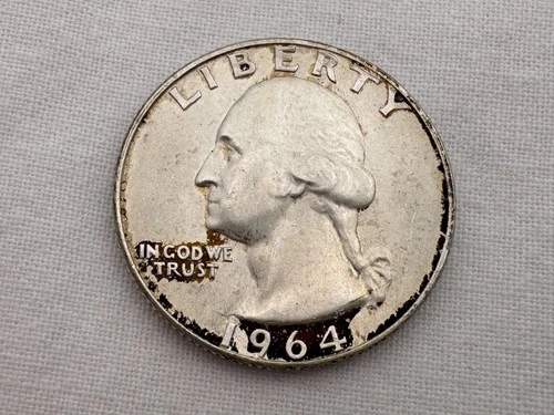 1964 D U.S. Washington Silver Quarter IU-39