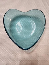 ANNIEGLASS Heart Ultramarine Signed and Numbered Handmade Small
