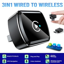 4 in 1 USB Wireless CarPlay Adapter iPhone Apple Plug  Play Dongle for Cars AU