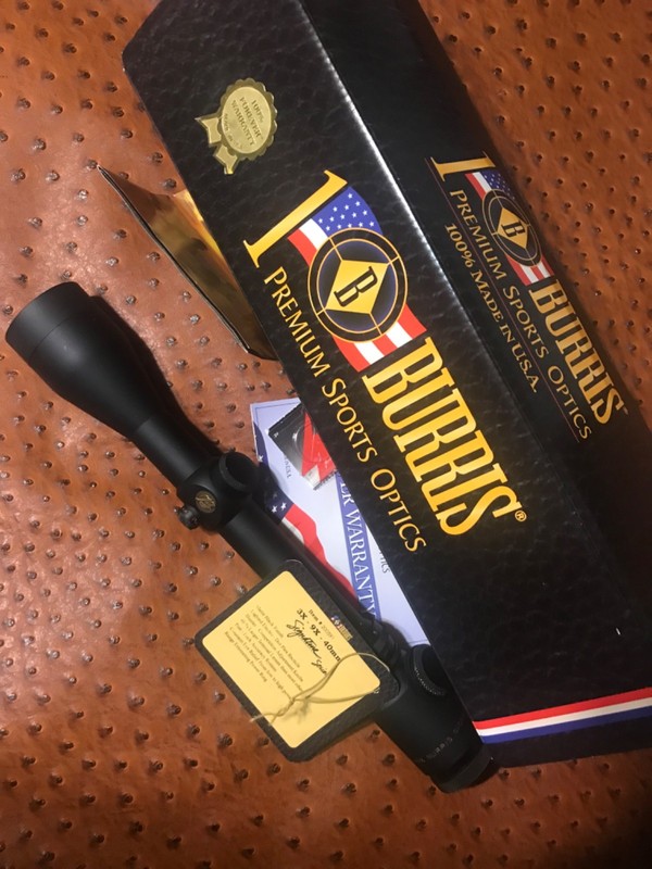 burris signature 3x9x40 electro dot in box nice