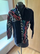 Men  s Vintage 90  s Style Multicolor Button Up Western Wear Shirt