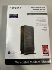 NETGEAR N600 Dual Band WiFi Cable Modem Router Model C3700 DOCSIS 3.0 340 MPBS