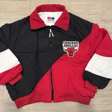 Vintage Swingster Chicago Bulls Jacket Men’s XL Full Zip Made In USA Nylon 90s