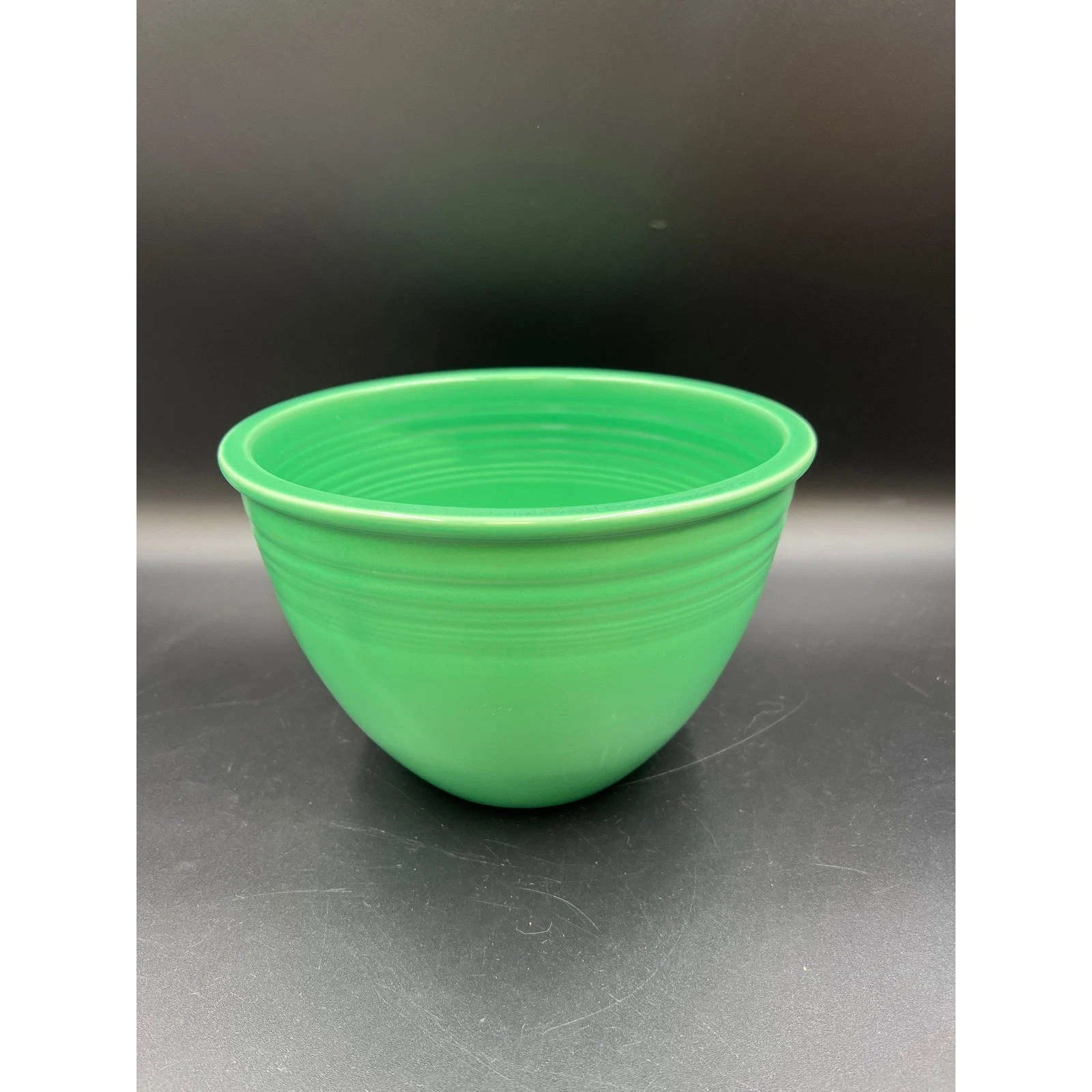 Fiesta Mixing Bowl Vintage Green 8.25 Inch Art Deco Nesting Ceramic Serving Bowl