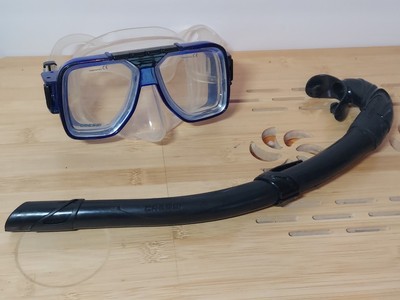 Cressi Tropical Ultra Durable Mask Snorkel Set for Snorkeling Scuba Diving
