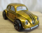 VINTAGE REDLINE HOT WHEELS 1988 GOLD VW BUG THAILAND #7671
