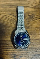SEIKO 5 Automatic Navy Metal Band Watch