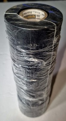 3M SCOTCH ALL WEATHER VINYL PLASTIC TAPE 88T   8-PACK BLACK