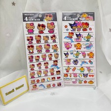 Official Sanrio 4Size Stickers Sheet Hello Kitty Tanned Skin Summer ver Japan