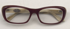 FENDI Selleria Eyeglasses F861 346 140 Brown  Marble White Frame Prescription