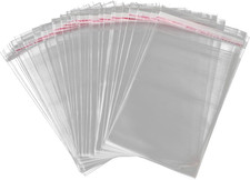 Clear, Resealable Cellophane Bags - 5-1/2" X 7-1/4" - Pack of 200 - Perfect for
