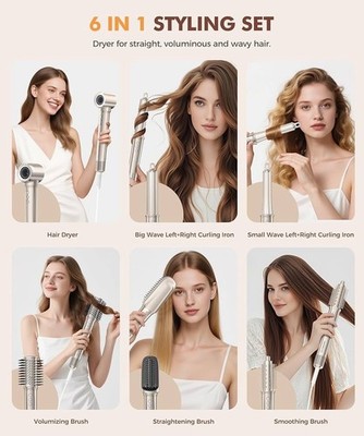 6-in-1 Professional Hair Dryer Hair Styler