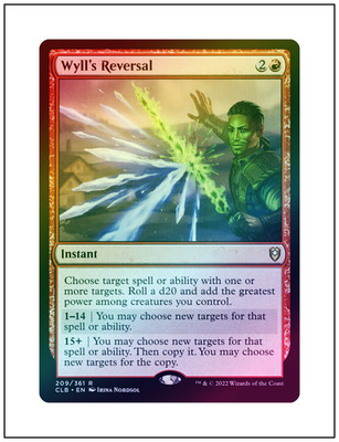 1x Wyll's Reversal, Foil, Magic MTG NM